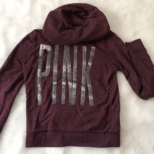 Victoria’s Secret Pink Zip Up Hoodie S